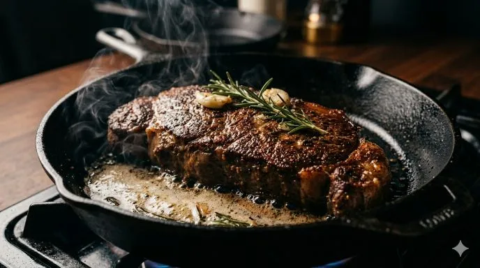Cast iron pan